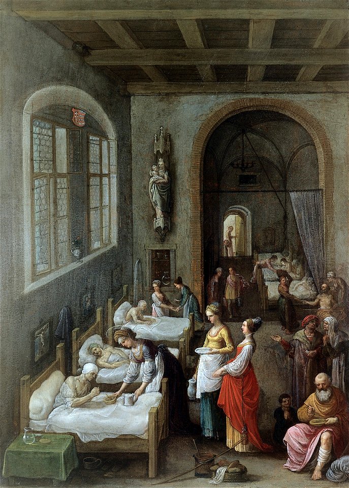 St Elizabeth visiting a hospital. Wellcome L0012688