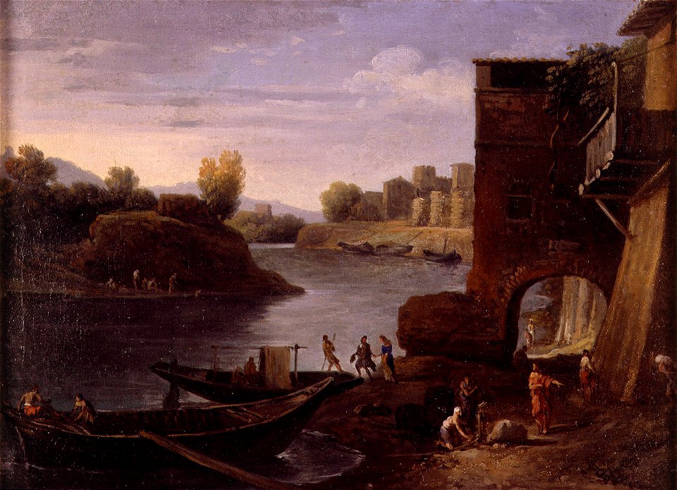 Embarcadero, del círculo de Adrien Manglard (Museo de Bellas Artes de Valencia)