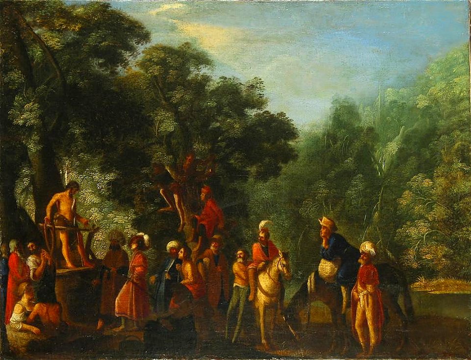 Adam Elsheimer (Umkreis) - Predigt Johannes des Täufers (Eremitage)