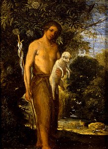 Adam Elsheimer - St John the Baptist. Free illustration for personal and commercial use.