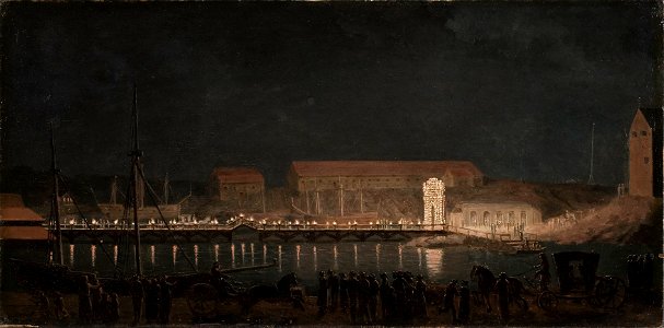 Elumination på Skeps Holmen (Pehr Hilleström d.ä.) - Nationalmuseum - 101566