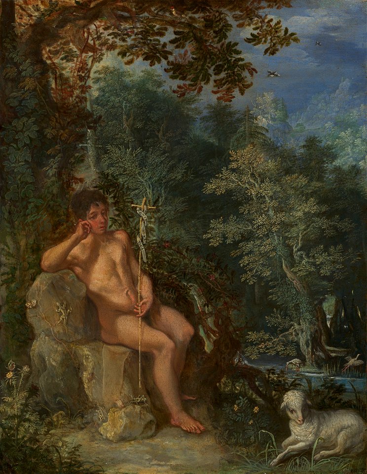 Adam Elsheimer (Umkreis) - Johannes der Täufer in der Wüste