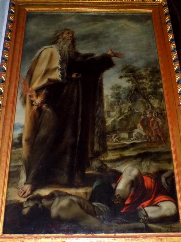 Elías y los profetas de Baal, de Juan de Valdés Leal
