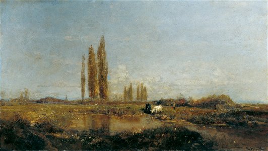 Emil Jakob Schindler - An der Thaya bei Lundenburg - 2384 - Österreichische Galerie Belvedere