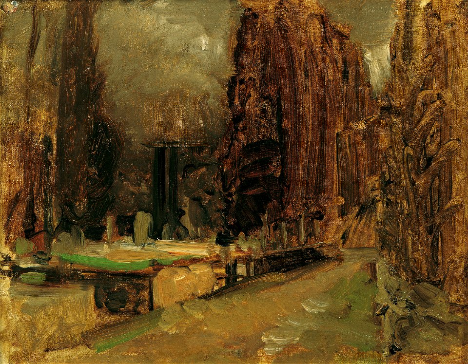 Emil Jakob Schindler - Der Friedhof bei Gravosa bei Ragusa (Studie zu Pax) - 5568 - Österreichische Galerie Belvedere