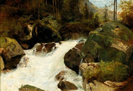 Emil Jakob Schindler - Scene from the Gesäuse region