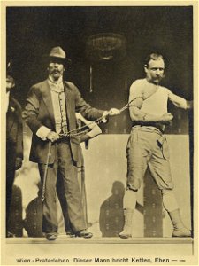 Emil Mayer Wien-Praterleben Dieser Mann bricht Ketten c1910