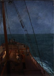 Emil Orlik - Nächtliche Fahrt im Mittelmeer - 10881 - Österreichische Galerie Belvedere