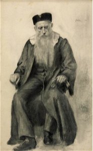 Emil Orlik - Portrait of a Rabbi