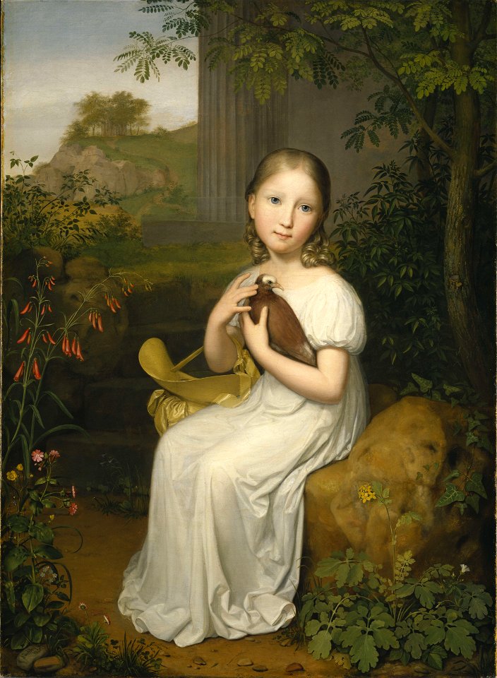 August Embde - Porträt Gräfin Louise Bose als Kind (1820)