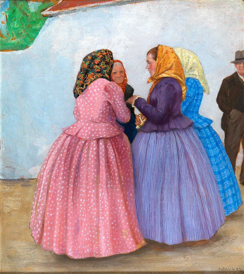 Emil Orlik - Slowakische Bäuerinnen