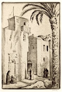 Emil Orlik Straße in einer arabischen Stadt