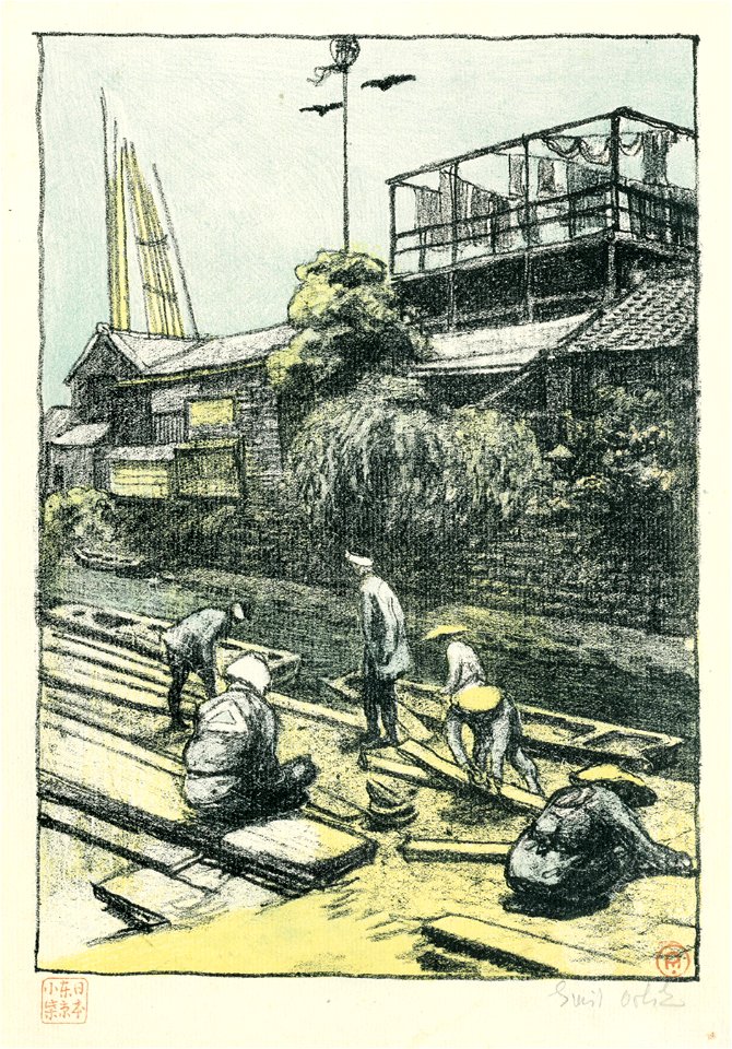 Emil Orlik Zimmerleute