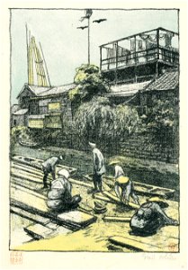 Emil Orlik Zimmerleute