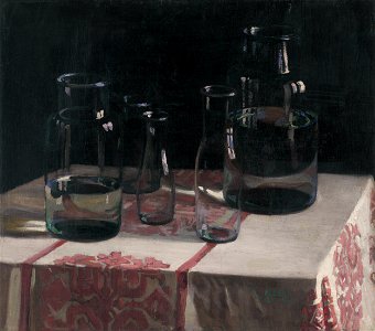 Emil Alexay-Olexák - Zátišie s fľaškami - M 152 - Gallery of Spiš Artists