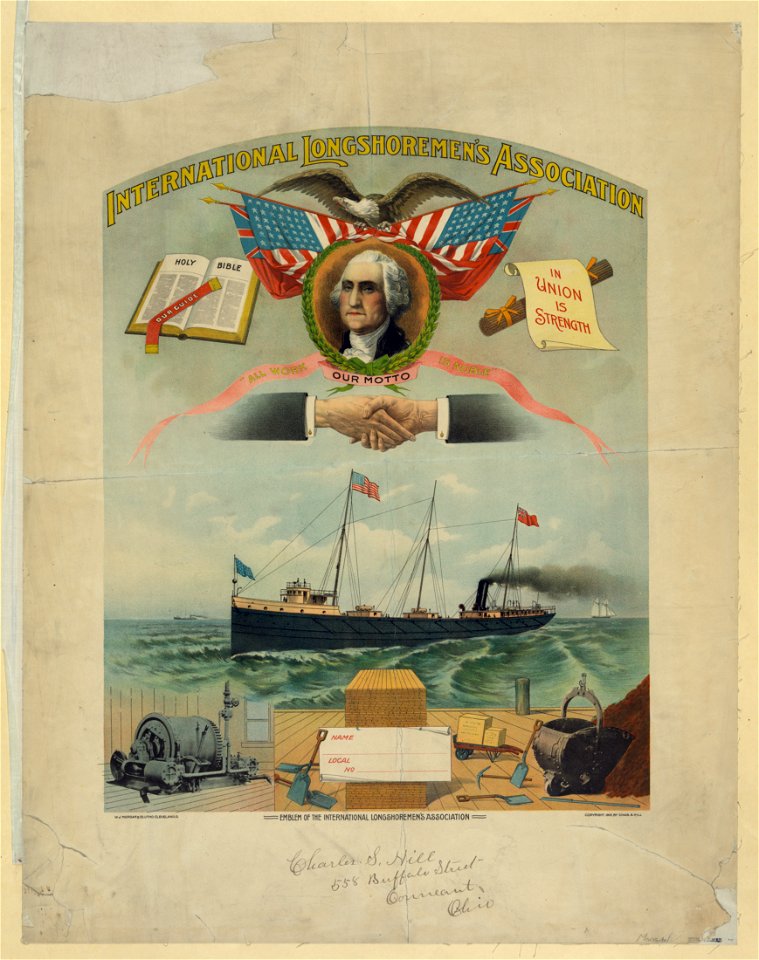 Emblem of the International Longshoremen's Association LCCN2003672955