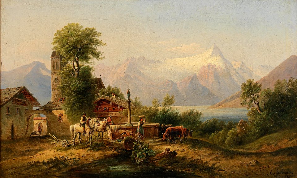 Emil Barbarini Bei Zell am See 1878