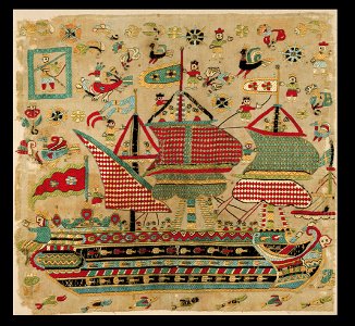 Embroidered bridal cushion - Google Art Project