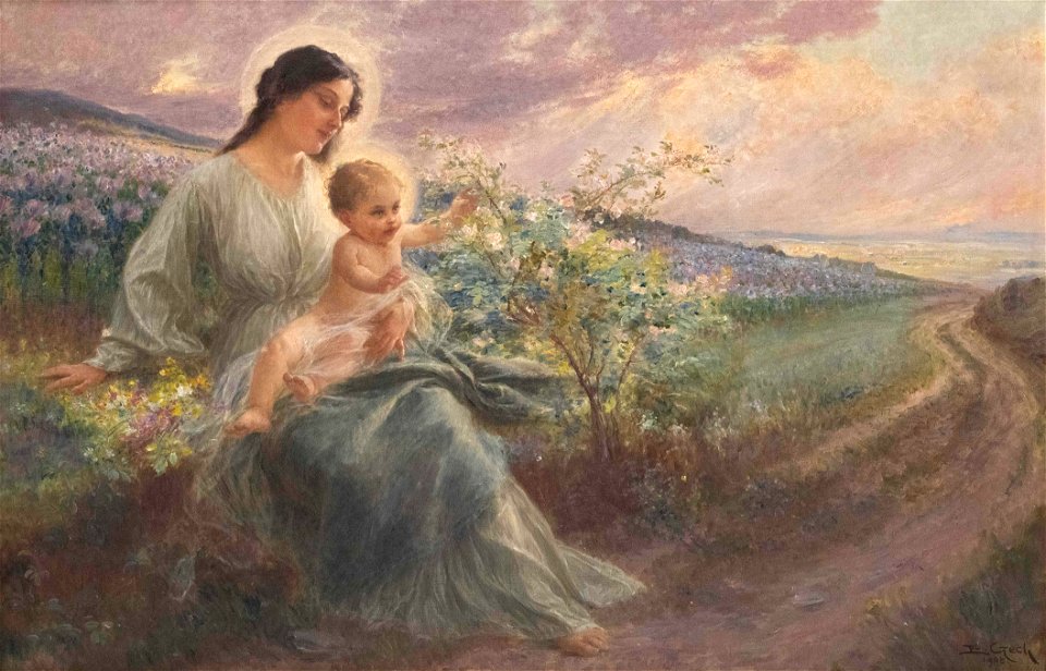 Emil Czech Madonna mit Kind am Wegrand 1908