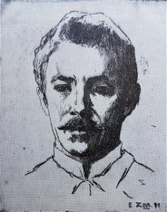 Emil Zoir självporträtt 1909