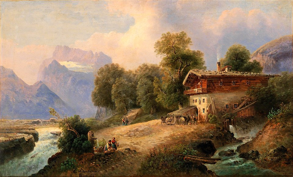 Emil Barbarini Bei Berchtesgaden 1878