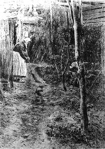 Emile barau salon 1891 jardin a aumencourt