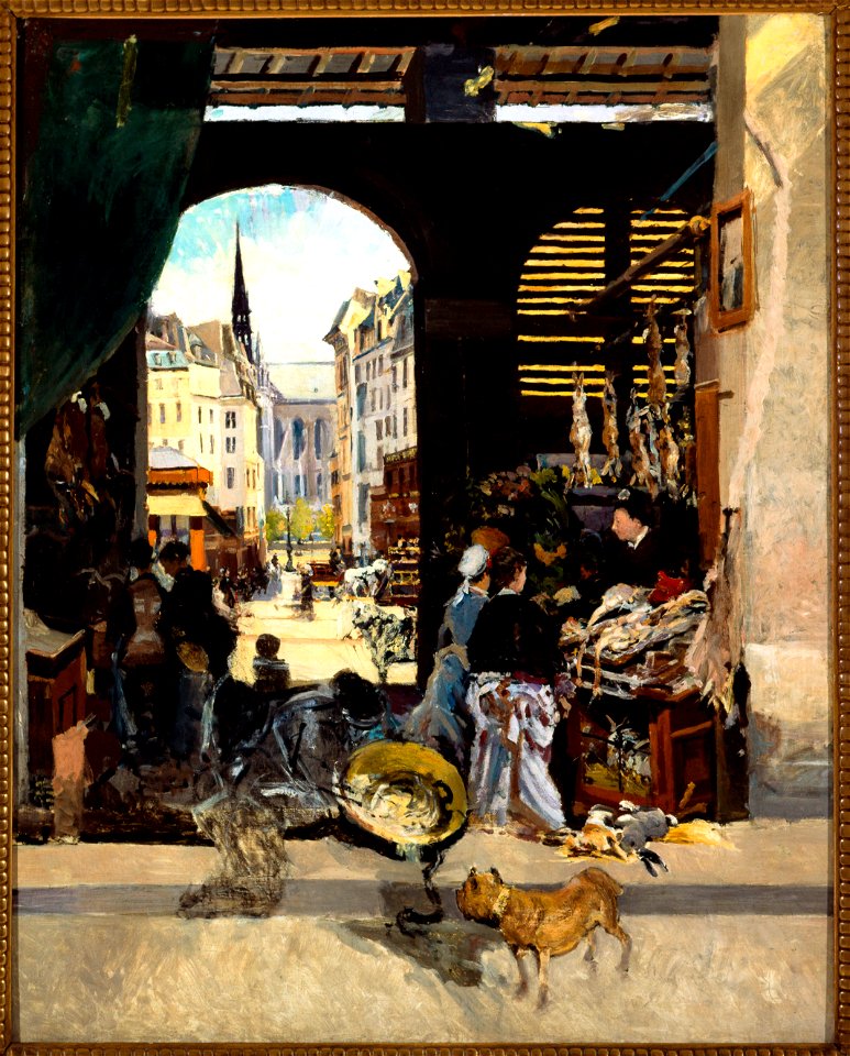 Emile Antoine Guillier - Le Marché des Carmes, place Maubert - P143 - Musée Carnavalet
