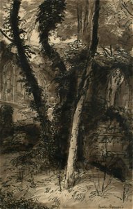 Emile Bernard Woods and ruins beyond