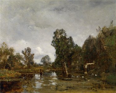 Emil Jakob Schindler Motiv aus dem Wiener Prater (Krieau) 1876
