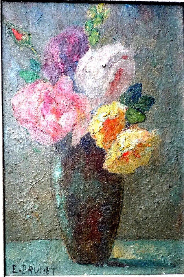 Emile Brunet - Fleurs dans une vase 1