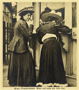 Emil Mayer Wien-Praterleben Was schreib ich ihm nur c1919