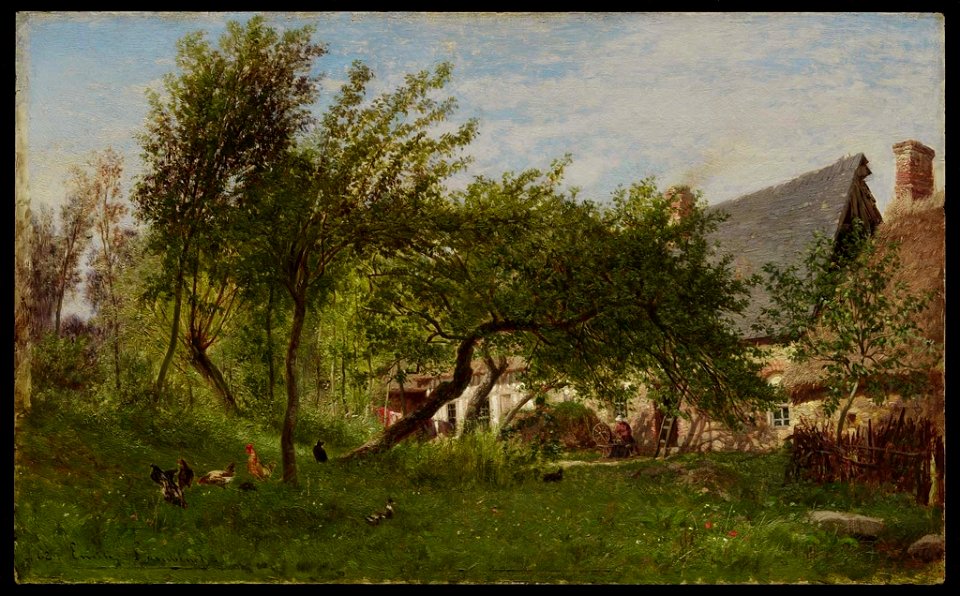 Emile Charles Lambinet - Farmyard - 20.1868 - Museum of Fine Arts