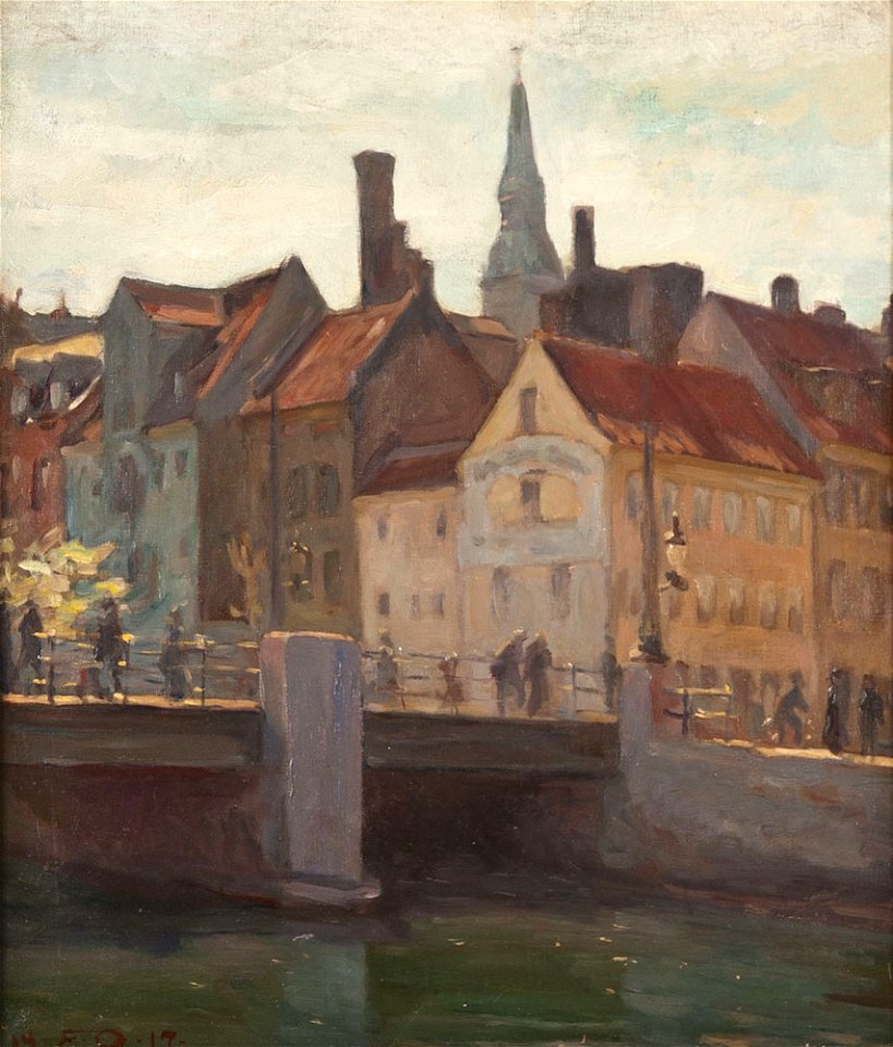 Emil Orlik - Brücke in Kopenhagen