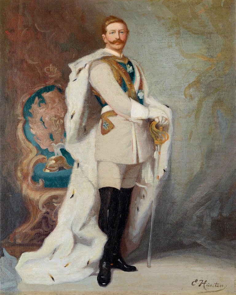 Emil Hünten Kaiser Wilhelm II Portraitstudie