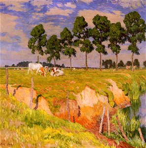 Emile Claus - La Berge Rangee