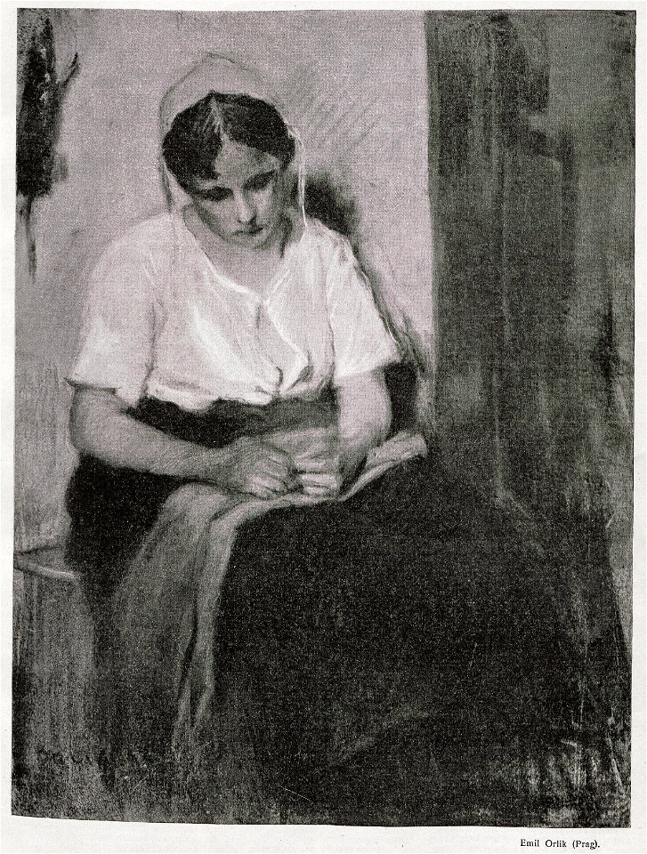 Emil Orlik - Näherin, c. 1898