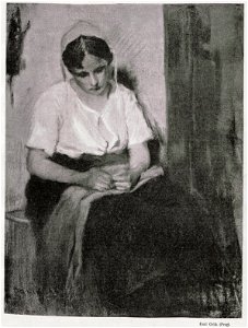 Emil Orlik - Näherin, c. 1898