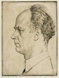 Emil Orlik - Porträt des Wilhelm Furtwängler