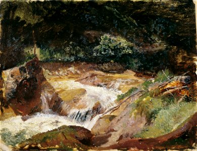 Emil Jakob Schindler - Gebirgsbach in der Ramsau - 5520 - Österreichische Galerie Belvedere