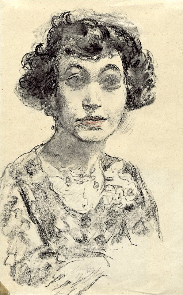Emil Orlik Damenportrait (evtl Grethe Weiser)