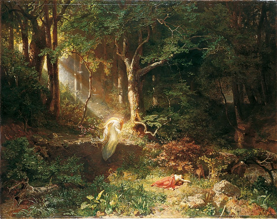 Emil Jakob Schindler - Waldfräuleins Geburt - 59 - Österreichische Galerie Belvedere