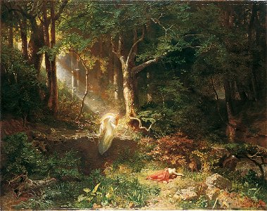 Emil Jakob Schindler - Waldfräuleins Geburt - 59 - Österreichische Galerie Belvedere