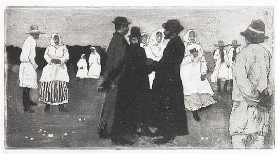 Emil Orlik Markt in Grodek
