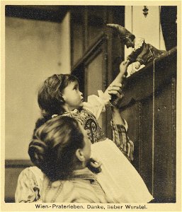 Emil Mayer Wien-Praterleben Danke lieber Wurstel c1910