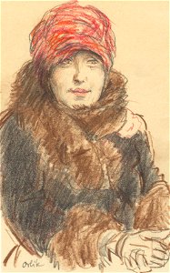 Emil Orlik (Czech, 1870-1932) - Woman in Hat and Coat - 1982.368 - Cleveland Museum of Art