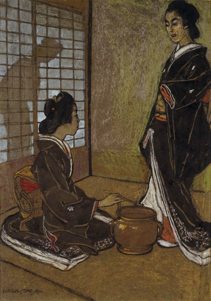 Emil Orlik Zwei Geishas
