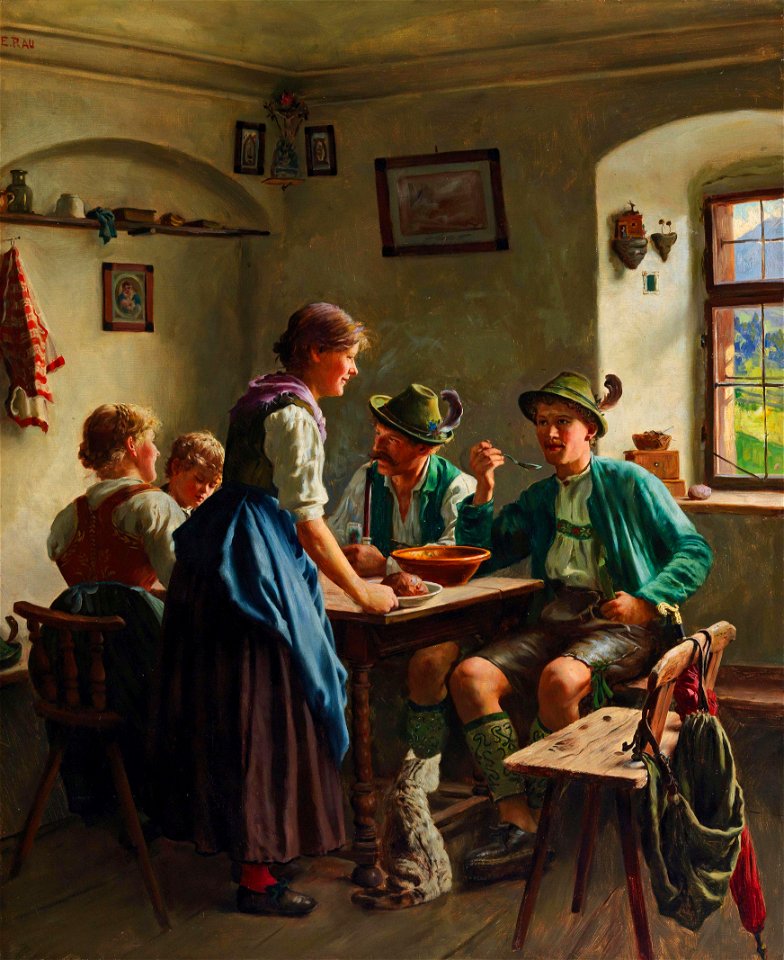 Emil Rau - A farmhouse parlour