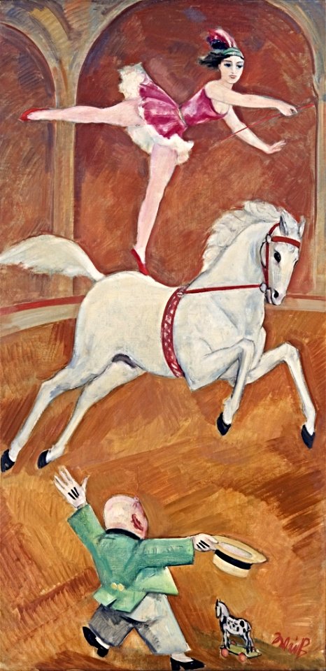 Emil Rudolf Weiß - Zirkusreiterin mit Clown - BG-M 0640-78 - Berlinische Galerie