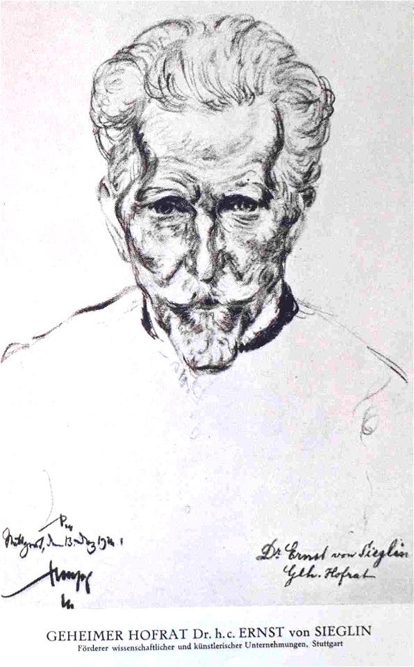 Emil Stumpp - Ernst von Sieglin (Zeichnung 1926)