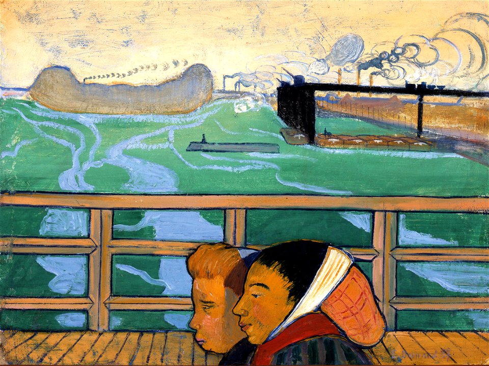 Emile Bernard Vue du Pont dAsnieres 1887